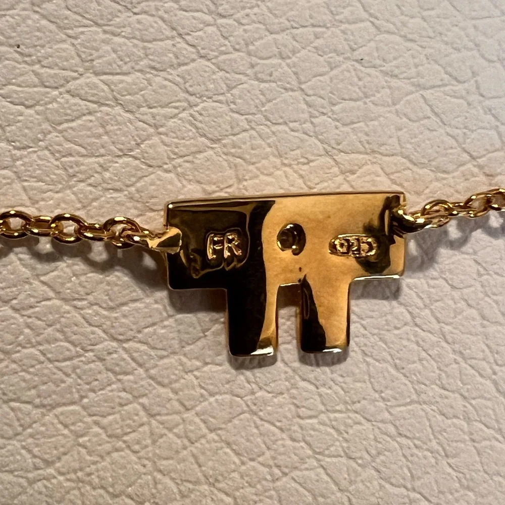 Freida Rothman Gold Geometric Necklace - Picture 6 of 6